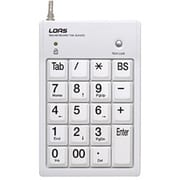 2ポートUSB2.0ハブ付き USBテンキーボード ホワイト TNK-SUH220W