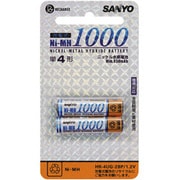 ニッケル水素電池 単4形 2個入 Ni-MH 1000 HR-4UG-2BP-Y
