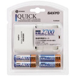 ニッケル水素・カドニカ対応 急速充電器セット（Ni-MH 2700 4個付） N-M58S-Y