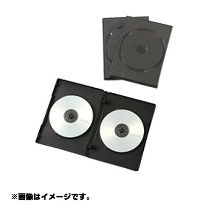 DVDトールケース 2枚収納×5枚セット クリア ADV2051CR