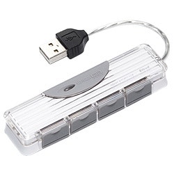 USB2.0バスパワー専用HUB 4ポート ホワイト HBH4CWH