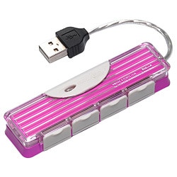 USB2.0バスパワー専用HUB 4ポート ピンク HBH4CPN