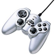 USB 振動・連射機能付 デジタル・アナログ 12ボタン シルバー JY-P60US