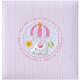 刺繍名入れ対応 フエルアルバムDigio 誕生用 トイモービル プラコート台紙 Lサイズ ピンク ア-LB-300-P