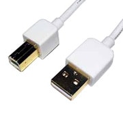 USB2.0スリムケーブル 1m ホワイト USB-201M/W