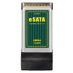 CBESA [eSATA（External Serial ATA）対応 インターフェイスPCカード]