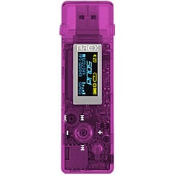 TSV5-512V（パープル） [デジタルオーディオプレイヤー 512MB] AREX THUMBSTICK SOLiD Aqua（アレックス サムスティック ソリッド アクア）