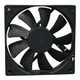 120mm角 ブラック ケースファン ZGF120BL