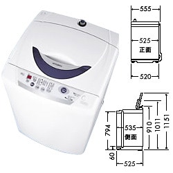 ヨドバシ.com - 三菱電機 MITSUBISHI ELECTRIC 全自動洗濯機 MAW-55X-W 通販【全品無料配達】