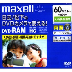 ビデオカメラ用 8cmDVD-RAM 両面 60分 1枚 DRM60HG.1P A