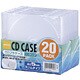 CD/DVDプラケース 1枚収納 20ケース CD-074-20