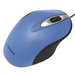 MRレンズ ミニチルトホイールマウス 光学式 USB+PS/2 ブルー MUS-CKT38BL