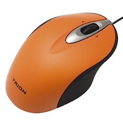 MRレンズ ミニチルトホイールマウス 光学式 USB+PS/2 オレンジ MUS-CKT38DD