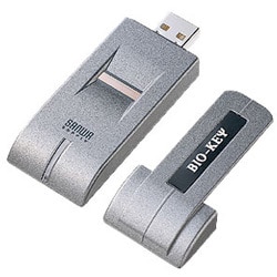 指紋認証 USB2.0対応 フラッシュメモリ 128MB FP-FL128
