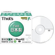 DR+47WTY10PN [データ用DVD+R 4.7GB 1-16倍速 ザッツレーベル・セラミックコート 10枚]