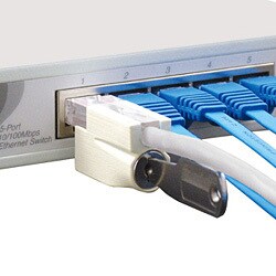 鍵付きLANケーブル 5m PTC-LPLG5