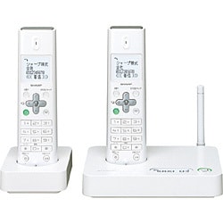 電話機（本体（充電台）1セットと増設子機1セット） ホワイト JD-S10CW-W