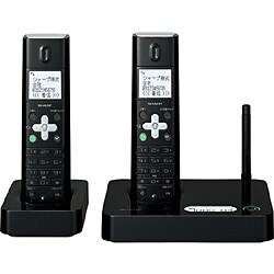 電話機（本体1セットと増設子機1セット） ブラック JD-S10CW-B