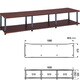 AVラック ダークブラウンメタリック MS-2W-DB