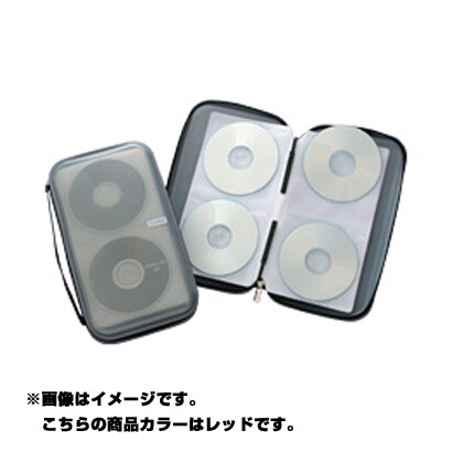 CD＆DVDファイル コフル 48枚収納 レッド CDF4803RD