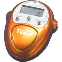 歩数計 WE-04OR（オレンジ） FMラジオ付き歩数計 T-WALK