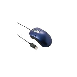 USB&PS/2対応 光学式マウス Mサイズ ブルー MS28BL