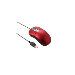 USB&PS/2対応 光学式マウス Mサイズ レッド MS28RD