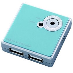 4ポートUSB2.0ハブ ブルー UH-2164BL
