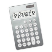 デザイン電卓 12桁 シルバー LS-Smart