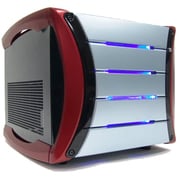 MicroATX/FlexATX対応 キューブPCケース G325 Red