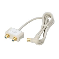 アンテナ2分配器 ケーブル付 ATV266