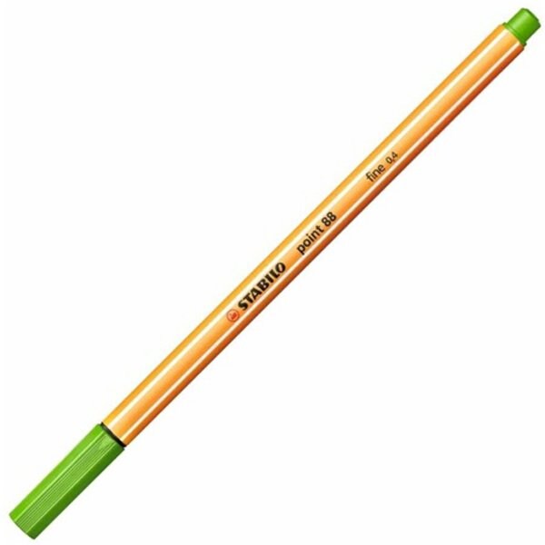 水性サインペン ポイント88 細字 0.4mm ライトグリーン 88-43