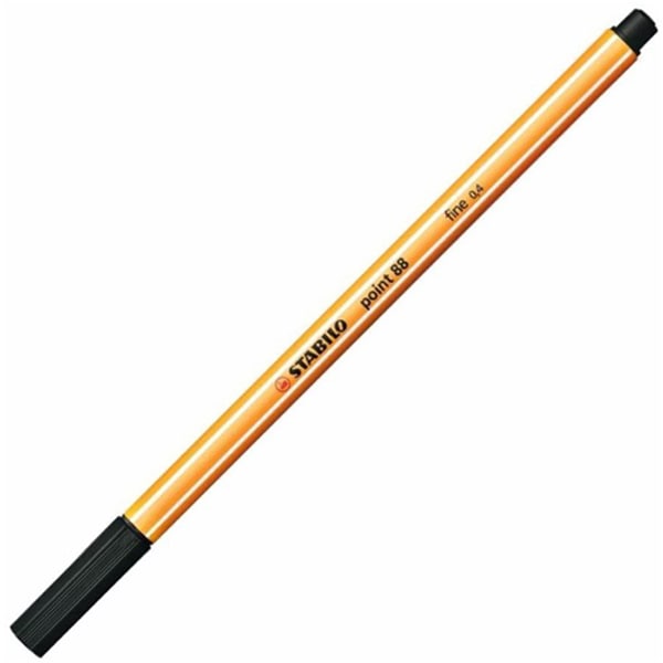 水性サインペン ポイント88 細字 0.4mm ブラック 88-46