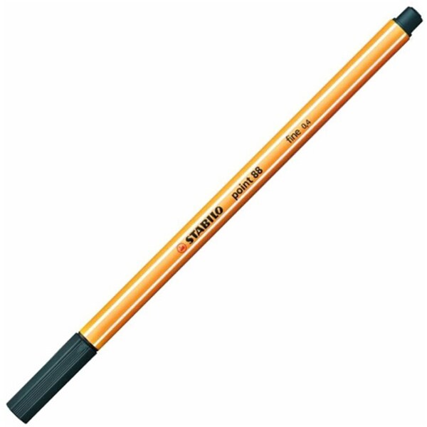 水性サインペン ポイント88 細字 0.4mm オリーブグリーン 88-63