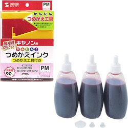 BCI-7ePM・7PM・6PM・5PM・3ePM対応つめかえインク工具付き フォトマゼンタ 90ml INK-CMPM90S