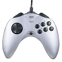 USBゲームパッド 8ボタン シルバー JY-P63US
