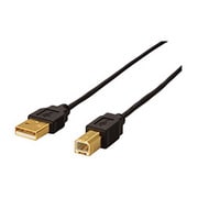 USBケーブル USB2.0対応 極細/ミニコネクタタイプ ブラック 2m AUS20BK