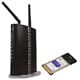 IEEE802.11a/g/b規格対応 MISO搭載 無線LANルータ＆無線PCカードセット CG-WLBARAGM-P