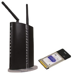 IEEE802.11a/g/b規格対応 MISO搭載 無線LANルータ&無線PCカードセット CG-WLBARAGM-P