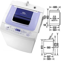 ヨドバシ.com - 東芝 TOSHIBA AW-80DC-WL [簡易乾燥機能付き洗濯機 