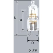 白熱電球 ハロゲンランプ G9口金 110V 25W クリア JD110V25WG9PH
