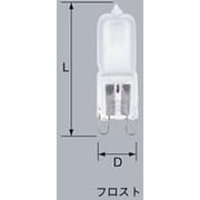 白熱電球 ハロゲンランプ G9口金 110V 40W フロスト JD110V40WFG9PH
