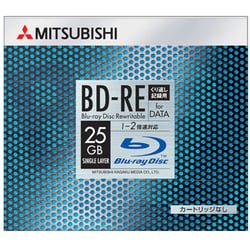 データ用 BD-RE 25GB 片面1層 2倍速対応 10mmケース 1枚 DBE25N1