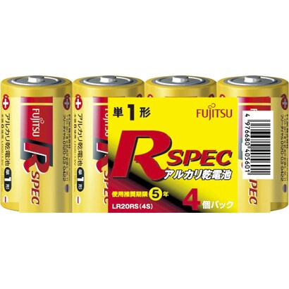 富士通 アルカリ 単1(4個) R-SPEC LR20RS (4S)