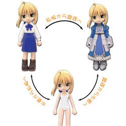 Fate/stay night セイバー着せ替えフィギュア