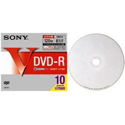 録画用DVD-R 120分 1-8倍速 10枚 インクジェットプリンタ対応 10DMR12HP