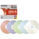 録画用DVD-R 120分 1-8倍速 10枚パック インクジェットプリンタ対応 カラーレーベル 10DMR12HPXS