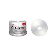 CD-R 700MB 52倍速 インクジェット対応 シルバー スピンドルケース50枚入 CDR80PSBx50S