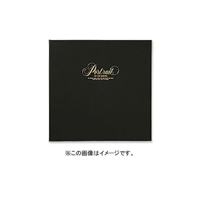 ポートレート台紙 キャビネ 3面 ブラック V-208