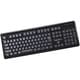 防滴設計 ウォーターレジスタンスキーボード USB＋PS/2 108キー ブラック WRKB108BK